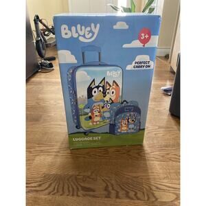 Bluey  18” kids license carry on & backpack luggage set 2 pcs